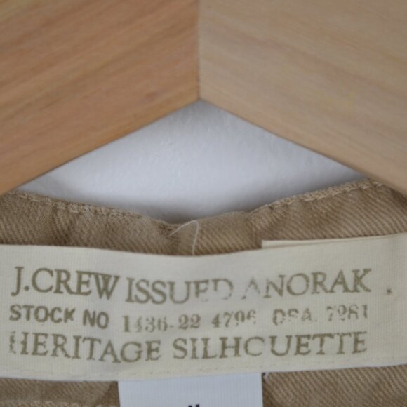 Vintage J Crew Issued Anorak Womens M Pullover Half Button 2 Pocket 90's Hoodie - Picture 8 of 8